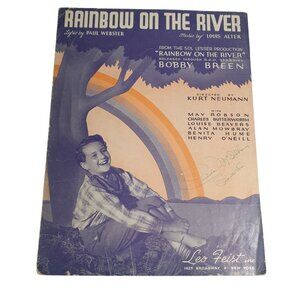 Rainbow On The River Sheet Music 1936 Leo Feist Bobby Breen Louis Alter Webster